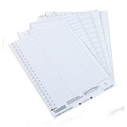 Rexel Crystalfile Classic Card Inserts Extra-deep for Suspension File Tabs White