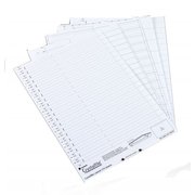 Rexel Crystalfile Suspension File Card Tab Inserts White (Pack 50) 78050