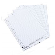 Rexel Crystalfile Suspension File Card Tab Inserts White (Pack 50) 78050
