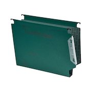 Rexel Crystalfile Classic 300 Foolscap Lateral Suspension File Manilla 30mm Green (Pack 25) 3000109