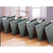 Rexel Crystalfile Linked Foolscap Suspension File Manilla 15mm V Base Green (Pack 50) 78650