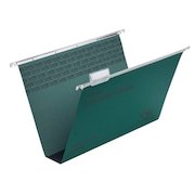 Rexel Crystalfile Classic Foolscap Suspension File Manilla 50mm Green (Pack 50) 71750