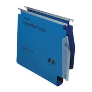 Rexel Crystalfile Extra 275 Foolscap Lateral Suspension File Polypropylene 30mm Blue (Pack 25) 70642