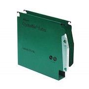 Rexel Crystalfile Extra 275 Foolscap Lateral Suspension File Polypropylene 50mm Green (Pack 25) 71763
