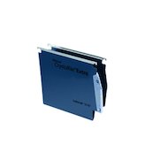 Rexel Crystalfile Extra 275 Foolscap Lateral Suspension File Polypropylene 50mm Blue (Pack 25) 71765