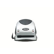 Rexel P225 Punch 2-Hole Robust Metal with Nameplate Capacity 25x 80gsm Silver and Black
