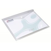 Rexel Ice Wallet Durable Polypropylene Popper-seal A5 Translucent Clear