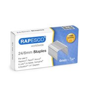 Rapesco 24/6mm Galvanised Staples (Pack 1000)