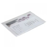 Rapesco Popper Wallet Polypropylene Foolscap Transparent Clear (Pack 5)