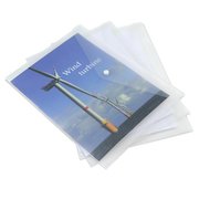 Rapesco Eco Popper Wallet A4 Clear (Pack 5)