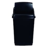 2Work Swing Top Bin 50 Litre Black RB02381