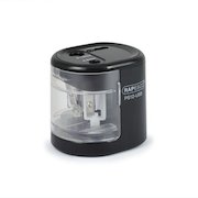 Rapesco PS12-USB Automatic Double Hole Pencil Sharpener USB/Battery Black