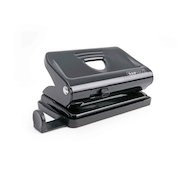 Rapesco 810 2-Hole Metal Punch 12 Sheets - Black
