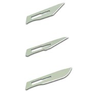 Scalpel Handle Metal Nickel Plated No.3 with 4 Blades