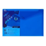 Snopake Polyfile Wallet File Polypropylene Foolscap Electra Blue (Pack 5)