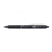 Pilot FriXion Clicker Erasable Retractable Gel Rollerball Pen 0.7mm Tip 0.35mm Line Black (Pack 12)