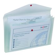 Snopake Polyfile Trio Electra Wallet File Polypropylene with Pocket Foolscap Clear