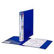 Snopake Superline Ring Binder 2 O-Ring A4 15mm Rings Electra Blue (Pack 10)