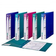 Snopake Superline Ring Binder 2 O-Ring A4 25mm Rings Electra Assorted (Pack 10)