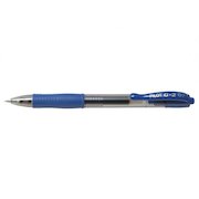 Pilot G-207 Retractable Gel Rollerball Pen 0.7mm Tip 0.39mm Line Blue (Pack 20)