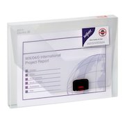 Snopake DocBox Polypropylene A4 35mm Spine Width Push Lock Closure Clear