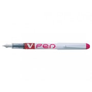 Pilot V-Pen Erasable Disposable Fountain Pen Pink (Pack 12)