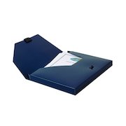 Snopake DocBox Polypropylene A4 25mm Spine Width Push Lock Closure Blue