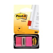 Post-it Index Flags Repositionable 25x43mm 12x50 Tabs Pink (Pack 600) 7100062569