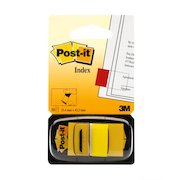 Post-it Index Flags Repositionable 25x43mm 12x50 Tabs Yellow (Pack 600) 7100102671
