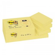 Post-it Note Recycled 38x51mm 100 Sheets Canary Yellow (Pack 12) 7100172760