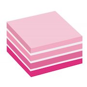Post-it Note Cube 76x76mm 450 Sheets Pastel Pink 2028P