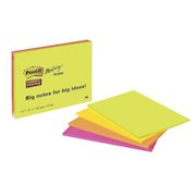 Post-it Super Sticky Meeting Notes Pads of 45 Sheets 200x149mm Bright Colours