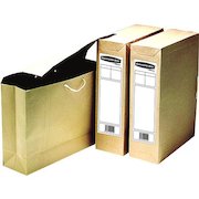 Bankers Box by Fellowes Basics Storage Bag File Foolscap W101xD254xH356mm