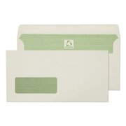 Blake Purely Environmental Wallet Envelope DL Self Seal Window 90gsm Natural White (Pack 500)