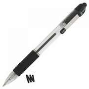 Zebra Z-Grip Retractable Ballpoint 1.0mm Tip Black (Pack 12)