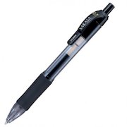 Zebra Sarasa Retractable Gel Rollerball Pen 0.7mm Tip 0.5mm Line Black (Pack 3)