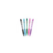 Zebra Z-Grip Smooth Rectractable Ballpoint Pen 1.0mm Tip Black/Light Blue/Green/Pink/Violet (Pack 5)