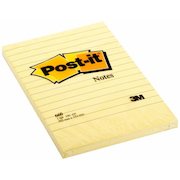 Post-it Notes Large Feint Ruled Pad of 100 Sheets 102x152mm Yellow