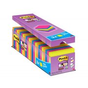 Post-it Notes Super Sticky 76x76mm 90 Sheets Assorted Colours (Pack 24) 654-SS-VP24COL-EU