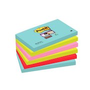 Post-It Super Sticky Notes 76x127mm 90 Sheets Cosmic Colours (Pack 6) 7100242784