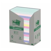 Post it Recycled Notes 76x127mm Assorted Colours 100 Sheets Per Pad