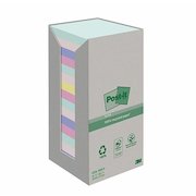 Post it Recycled Notes 76x76mm Assorted Colours 100 Sheets Per Pad