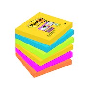 Post-it Super Sticky Notes 76x76mm Rio (6 Pack) 654-6SS-RIO-EU