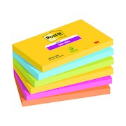 Post-it Notes Super Sticky 76 x 127mm Rio (6 Pack) 70-0052-5132-0