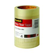 Scotch Easy Tear Clear Tape 24mm x 66m (6 Pack) ET2566T6