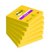 Post-it Notes Super Sticky 76x76mm Ultra Yellow 90 Sheets (6 Pack) 654-S6