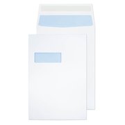 ValueX Pocket Gusset Envelope C4 Peel and Seal Window 25mm Gusset 140gsm White (Pack 125)