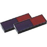 Colop E/12/2 Replacement Stamp Pad Fits Mini-Dater S120/WD Blue/Red (Pack 2)