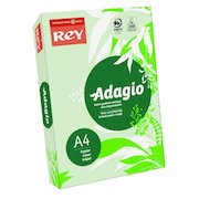 Rey Adagio Paper A4 80gsm Green (Ream 500) ADAGI080X688