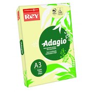Rey Adagio Paper A3 80gsm Canary (Ream 500) ADAGI080X699